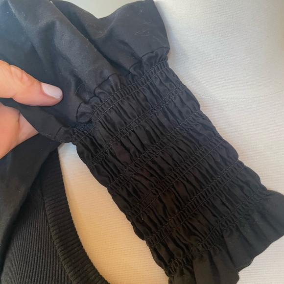 Zara Cropped Balloon Sleeved Shirt - Picture 4 of 5